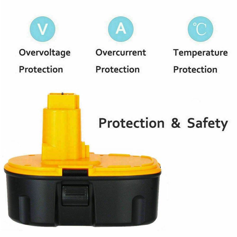 2 Pack 18V Battery For Dewalt 18 VOLT Drill DC9096 DC9098 DC9099 NEW Replacement gallery