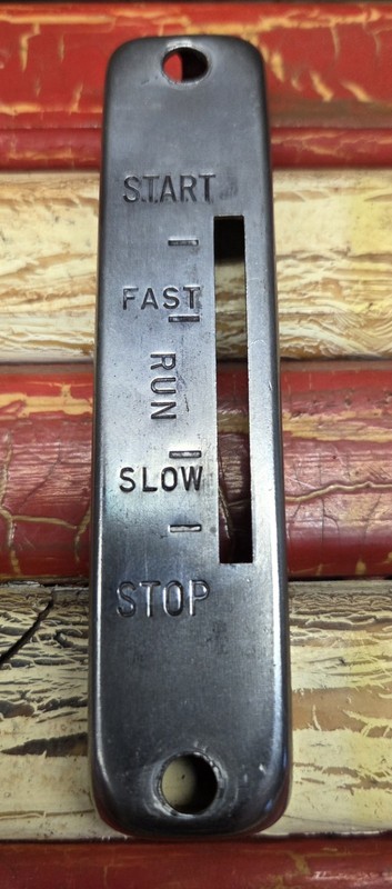 Small Engine Control Panel. Start, Fast, Run, Slow, Stop, Cable Indicator. gallery