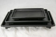 3 Mix Rectangular Black Plastic Humidity Tray for Bonsai Tree – 7″, 9″ & 10.5″