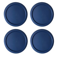 4 Replacement Lids Covers for Pyrex 2-Cup Glass Containers, 5-Inch 7200-PC NAVY