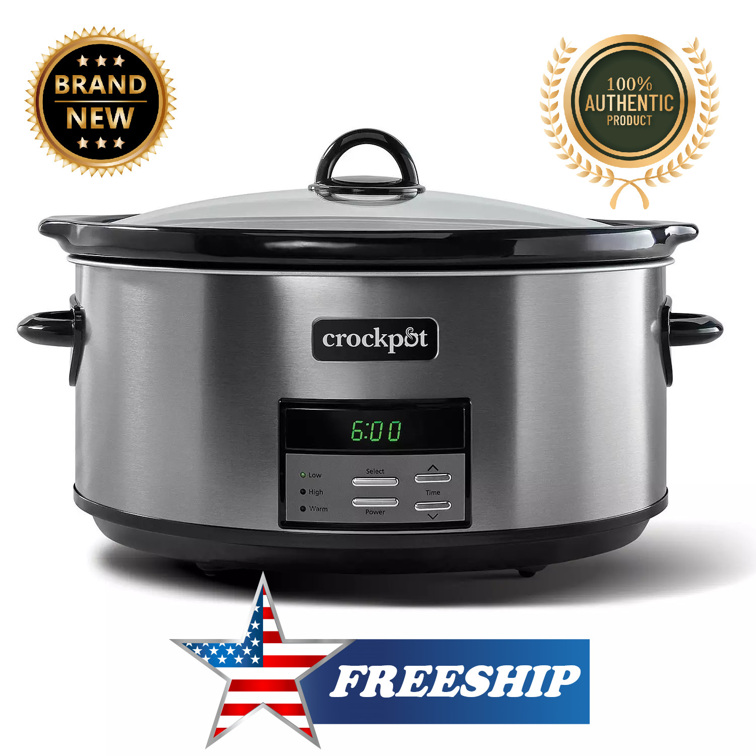 Crock-Pot 8Qt Digital Slow Cooker. 10+Serving , 320W, #SCCPVFC800-DS gallery