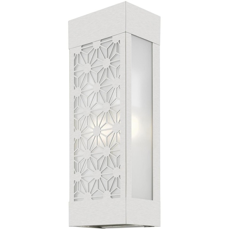 Livex Lighting 24322-91 Berkeley 2 Light 17 inch Brushed Nickel Outdoor Sconce gallery