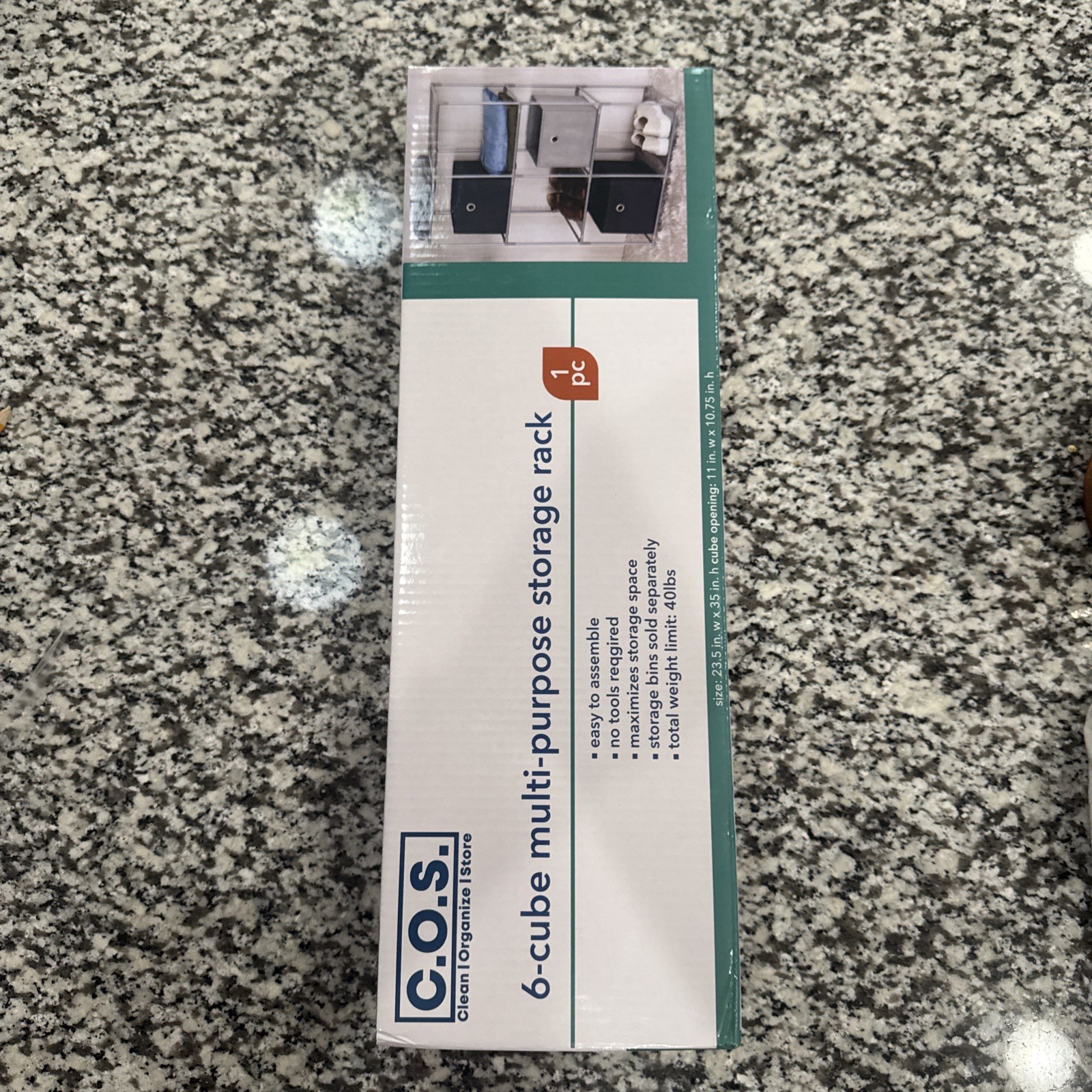 6-Cube Multi-Purpose Storage Rack New in Box gallery