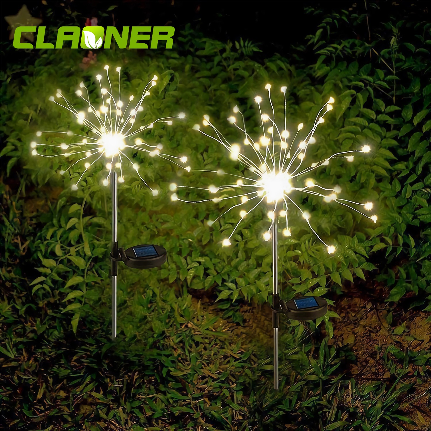 2-8pcs Solar Firework Lights LED Outdoor Waterproof Path Lawn Yard Garden Decor gallery