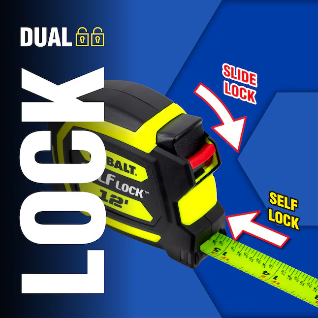 Kobalt Self Lock 12-ft Auto Lock Tape Measure gallery
