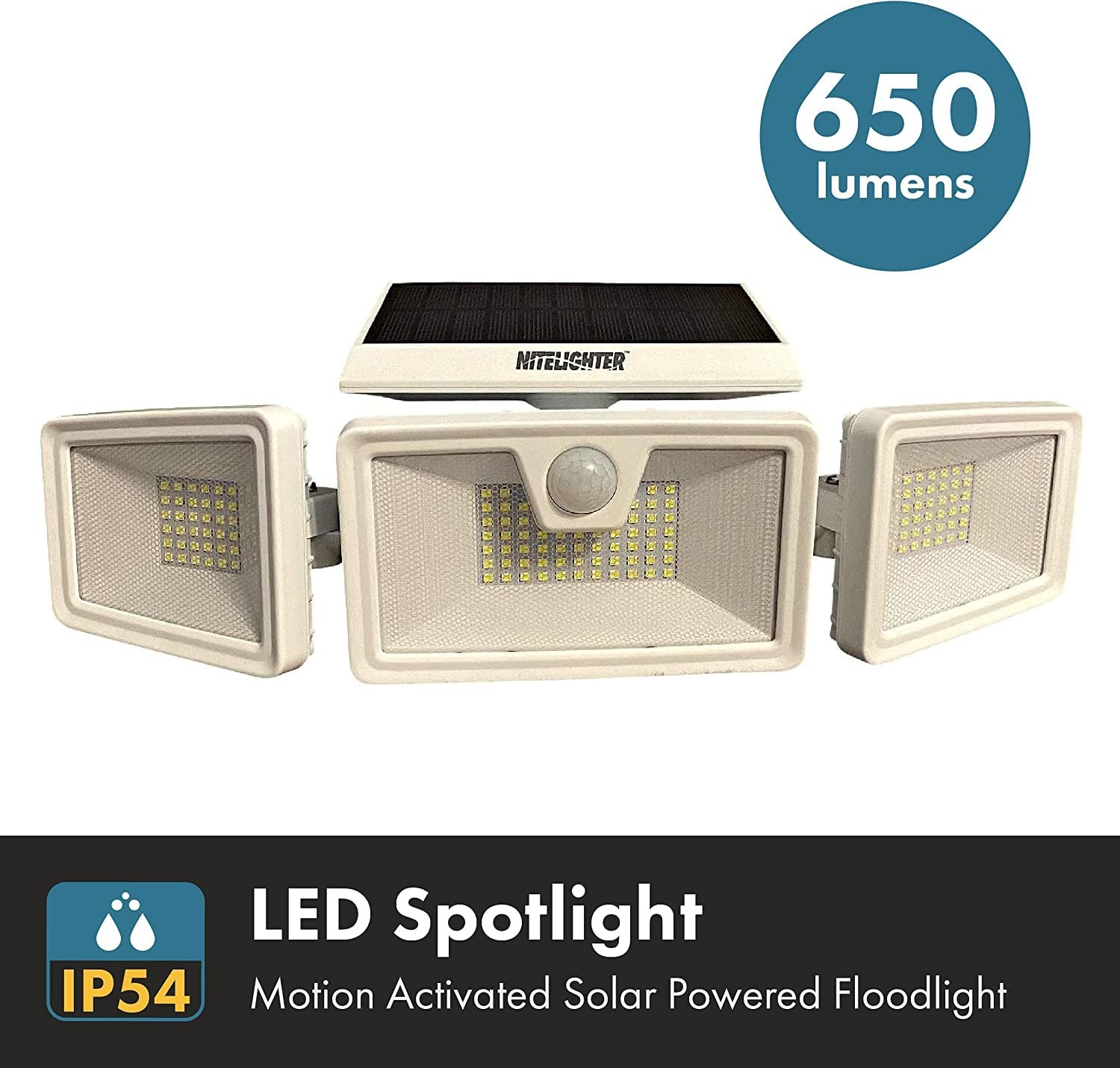 Outdoor Solar Powered Flood Lights with Motion Sensor, LED Security Spotlight... gallery