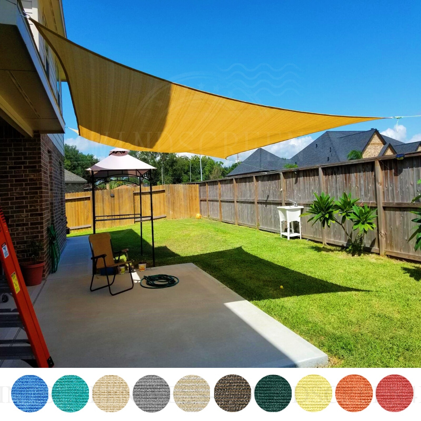 8'x12' Sun Shade Sail Rectangle Fabric Awning Canopy Cover Garden Outdoor Patio gallery