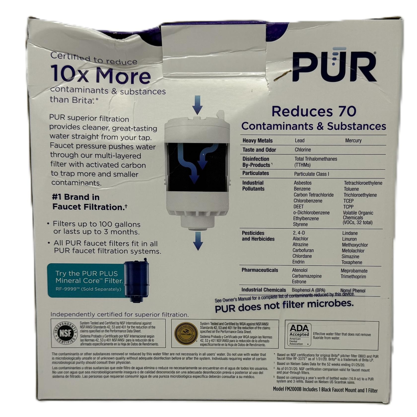 PUR Faucet Filtration System – Black (Model FM2000B) Certified to Filter Lead gallery
