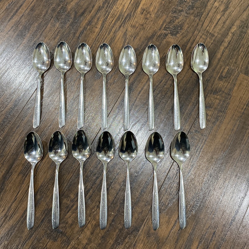 Oneida stainless Flatware Desert Sand pattern Lot Of 15 Teaspoons 6”