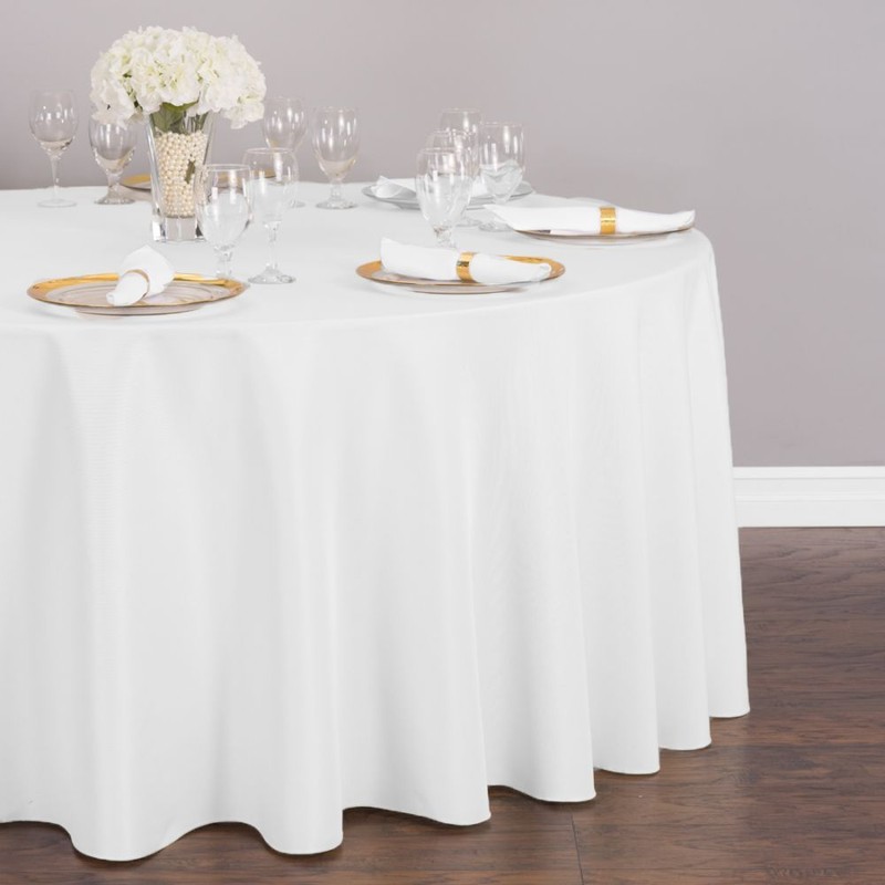 LinenTablecloth 108 in. Round Polyester Tablecloths, 33 Colors! gallery