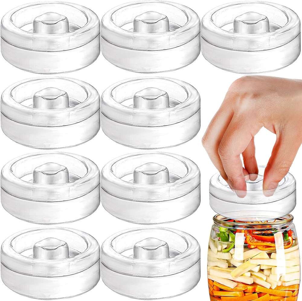 Fermentation Glass Weights 9 Pack Mason Jar Food Fermentation Tool