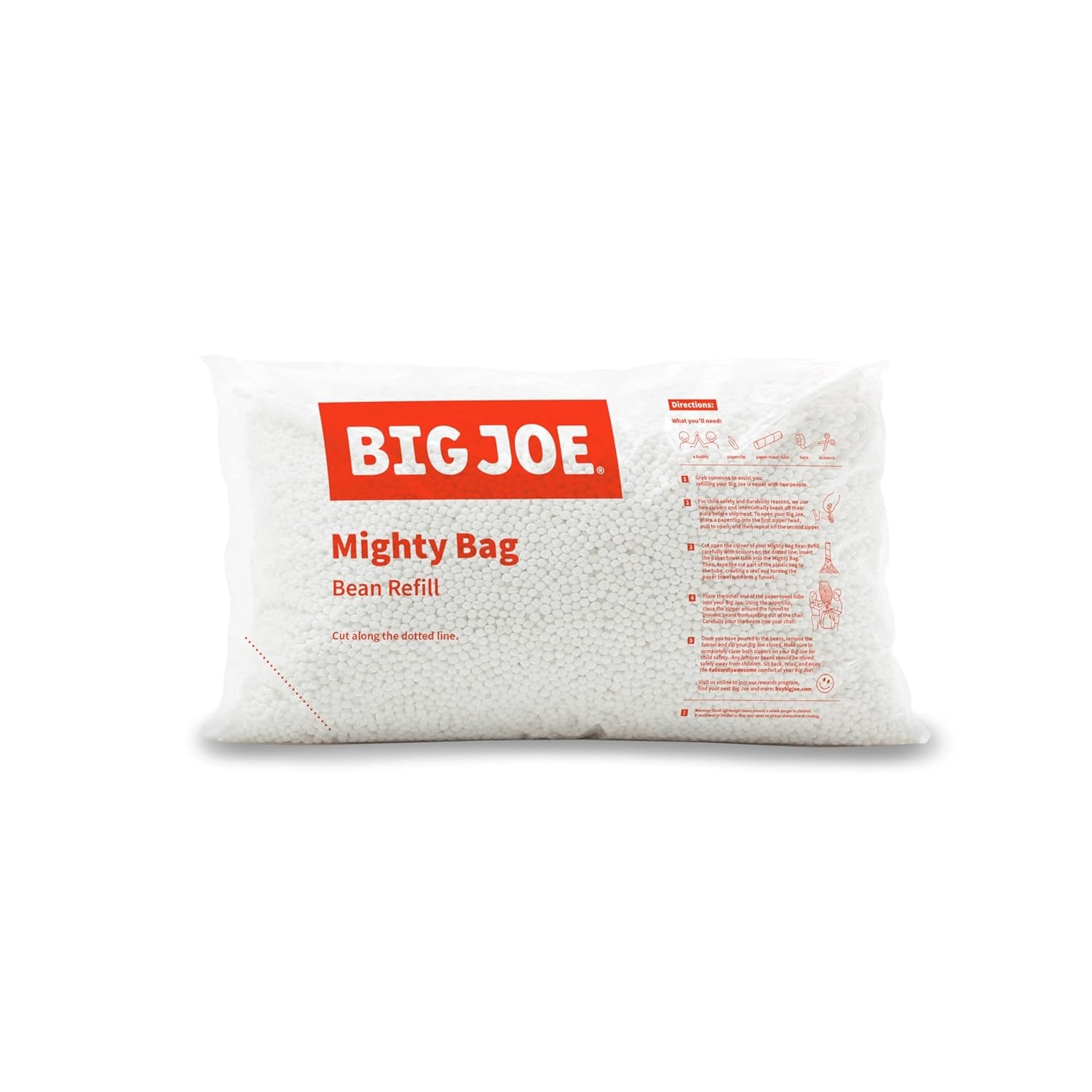 Big Joe Bean Refill Polystyrene Beans for Bean Bags or Crafts, 100 Liters gallery