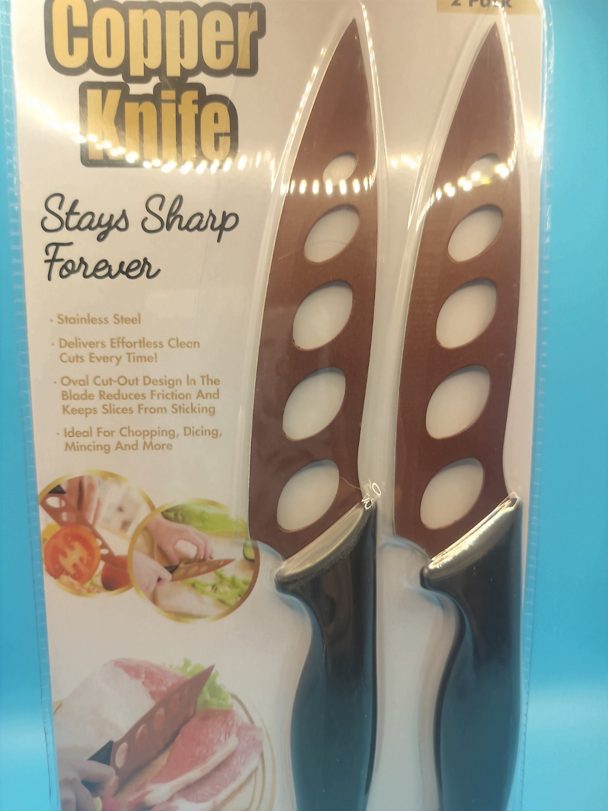 New Copper Knife Set - 2 Pack. Never Needs Sharpening gallery