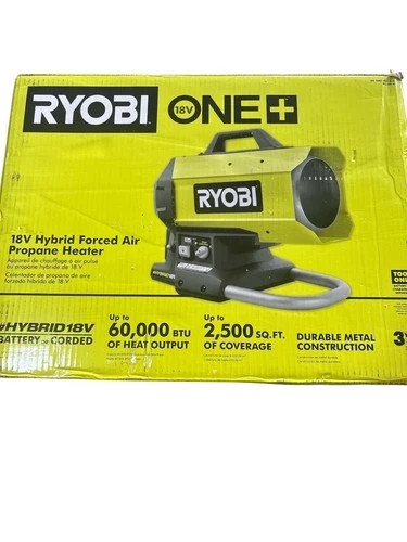 Ryobi ONE+ PCL801B Cordless Hybrid Forced Air Propane Heater - Open Box gallery