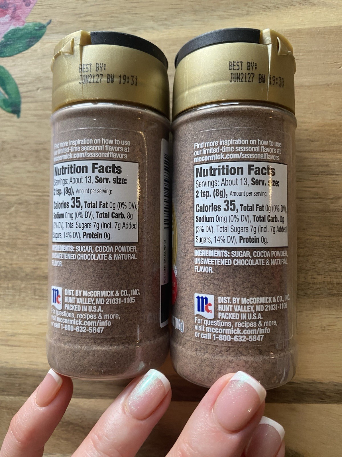 2 Pack McCormick Chocolate Hazelnut Limited Edition Finishing Sugars Fall Winter gallery