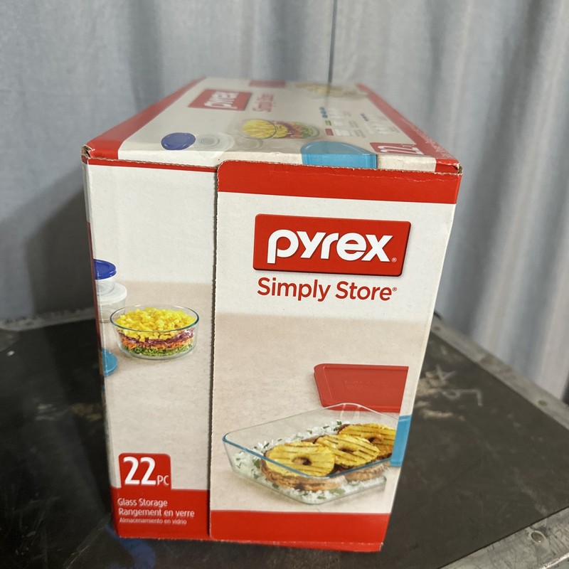 LAST ONE!! Pyrex 22 Piece Durable Dependable Food Storage Container Set w/ Lids gallery