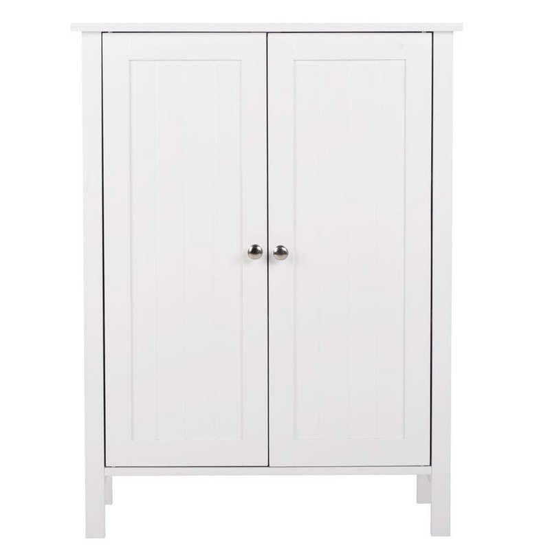 Bathroom Storage Floor Cabinet Freestanding Cabinet Shelve Organizer w/Doors gallery