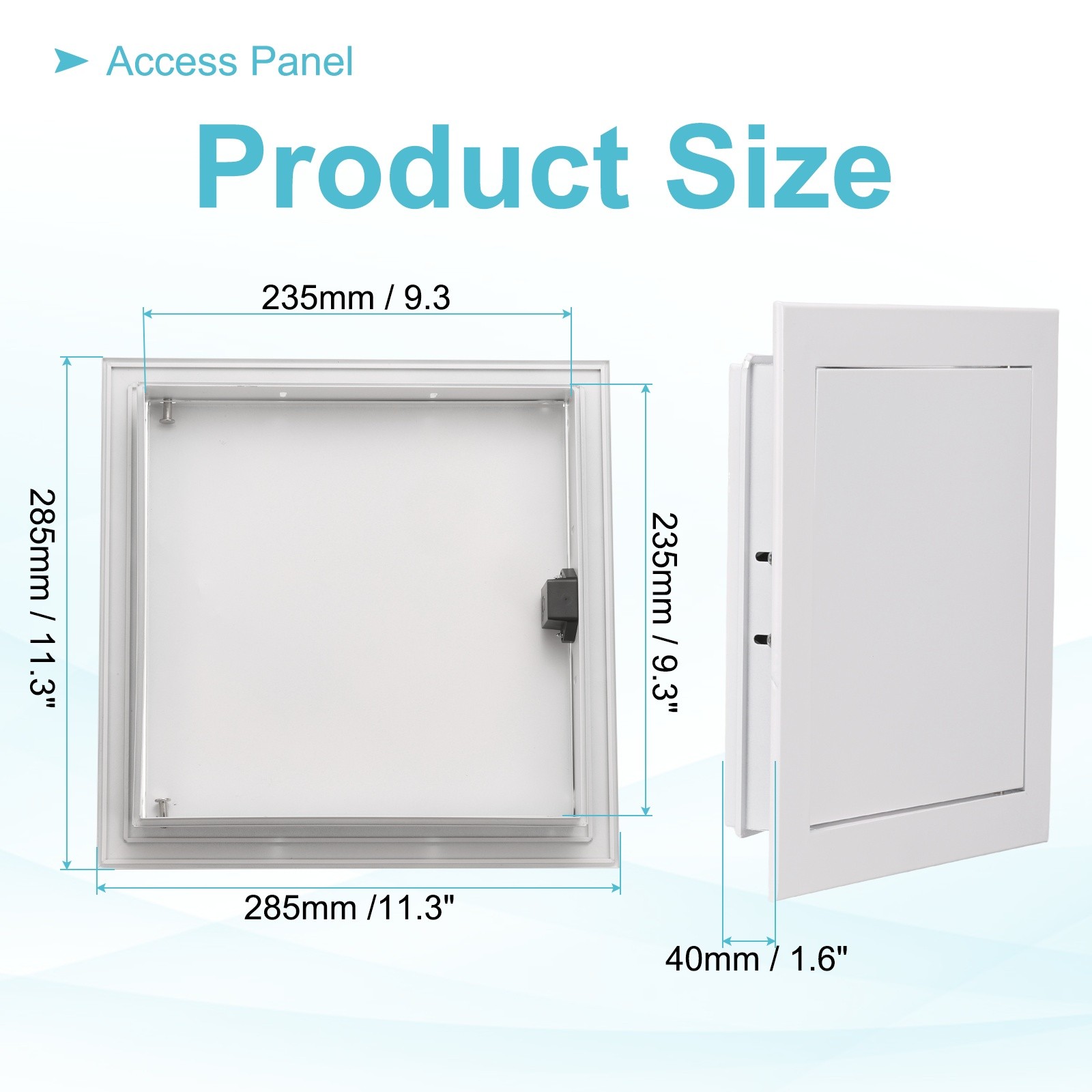 11"x11" Drywall Access Panel Wall Hole Cover Access Doors with Click Lock, White gallery