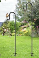 2 Pack ARTIBEAR SHEPHERD HOOK STAND Adjustable w 5 Prong Base Outdoor 76 & 92 IN