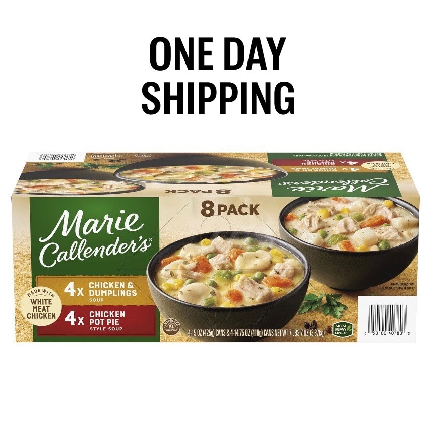 Marie Callender’s Chicken Soup 8 Pack Pot Pie Dumpling Cans Ready to Eat gallery
