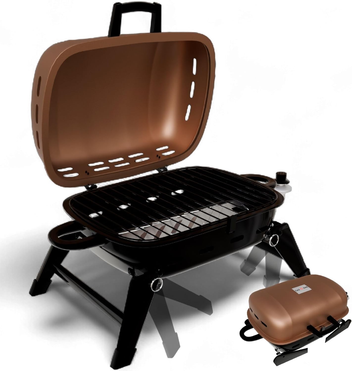 Portable Grill Propane with Heat Resistant Handles, Large Cooking Surface gallery