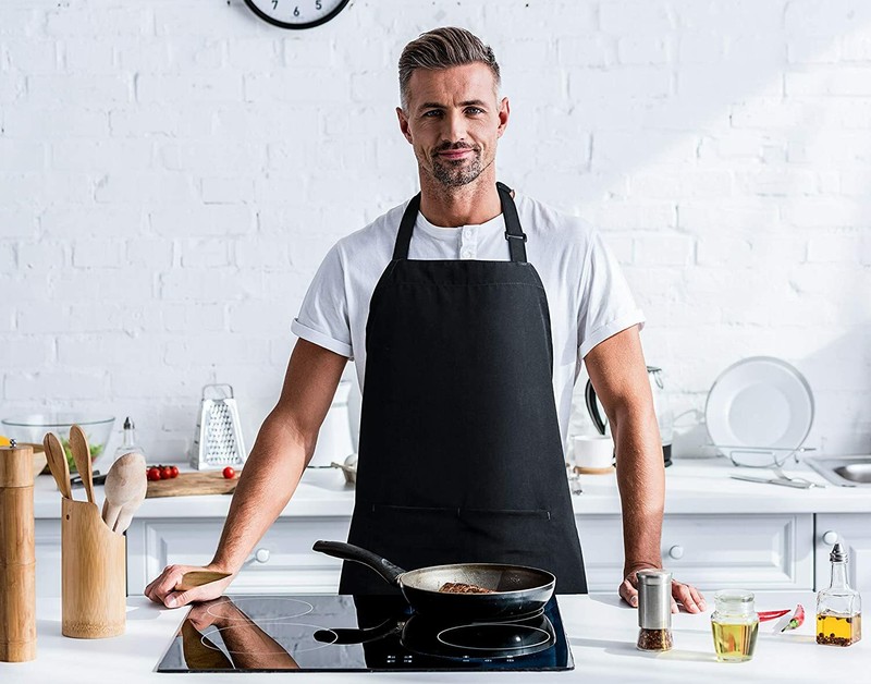 Utopia Kitchen Adjustable Bib Apron (2-Pack) Water Oil Resistant Chef Aprons gallery