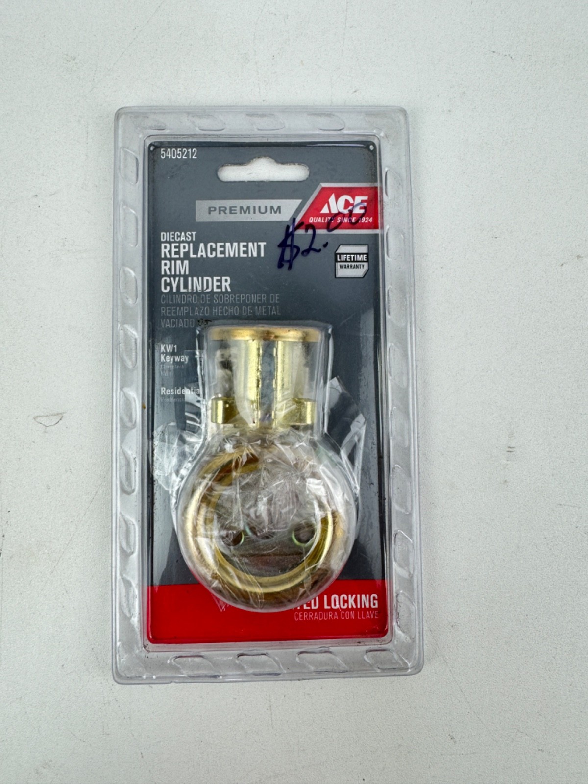 Ace Diecast Replacement Rim Cylinder KW1 Keyway 5405212 gallery