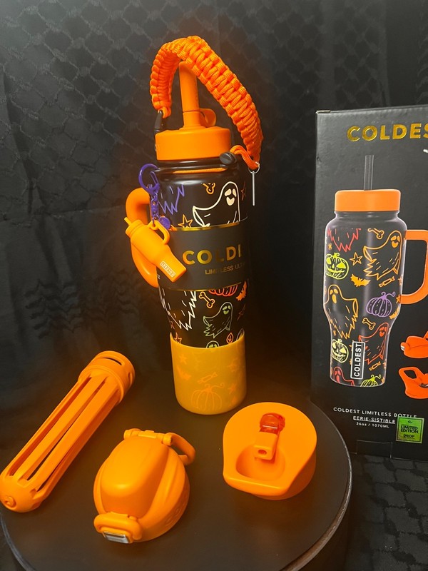 Rare Coldest 36oz EERIE-SISTABLE Limited Edition Water Bottle w/Boot Cord & Mini gallery