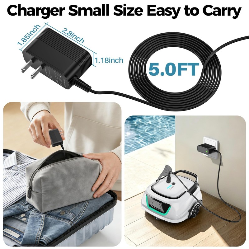 25.2V Charger for Automatic Robotic Pool Vacuum Cleaner - Replacement Power Cord gallery