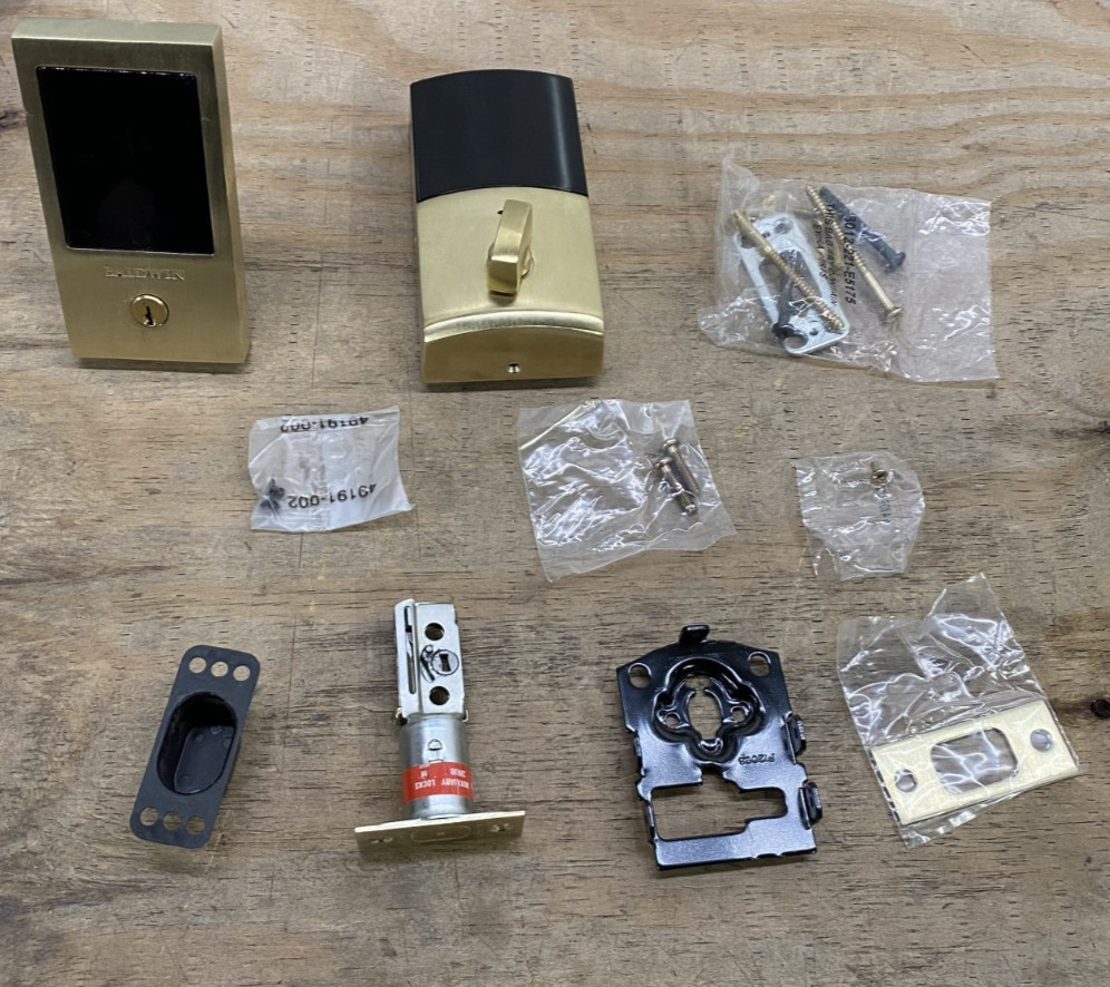 Baldwin 8225.044.ZW Touchscreen Minneapolis Z-Wave Deadbolt - Brass *READ* gallery