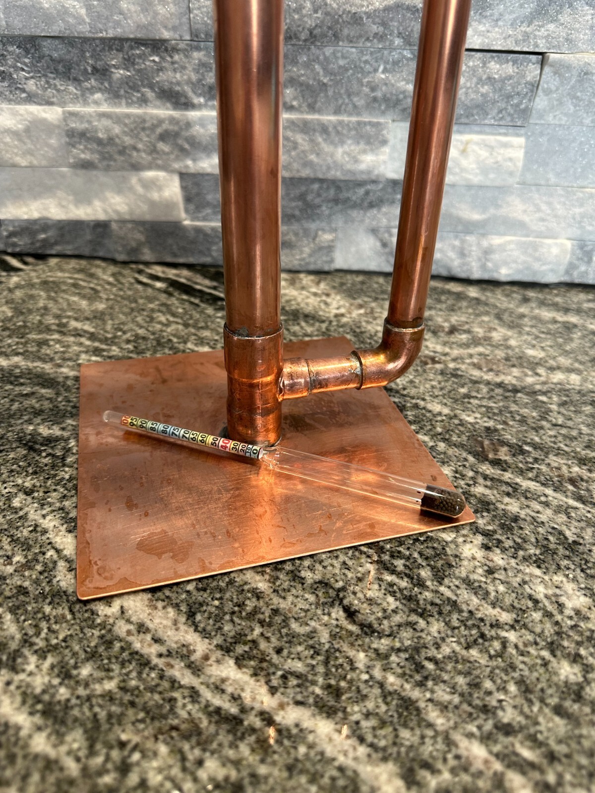 Handcrafted Copper Proofing Parrot Heads for Air Still With Alcohol Hydrometer gallery