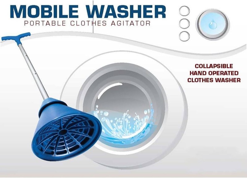 Portable Clothes Washer 5 Gallon Capacity Aluminum Metal Plastic Top Load gallery