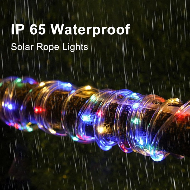 Solar 50-300LED Powered Fairy String Rope Strip Lights Outdoor Garden Patio gallery