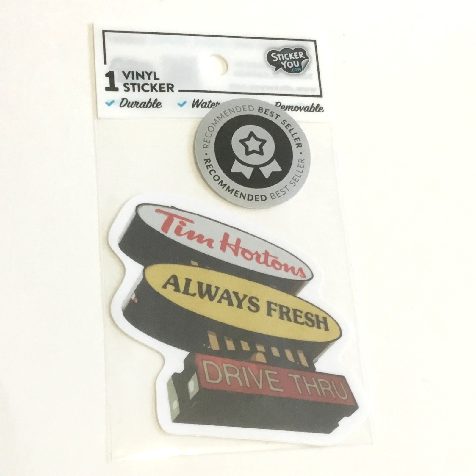 Tim Hortons Always Fresh Drive Thru: Vinyl Sticker by StickerYou Canada - New gallery