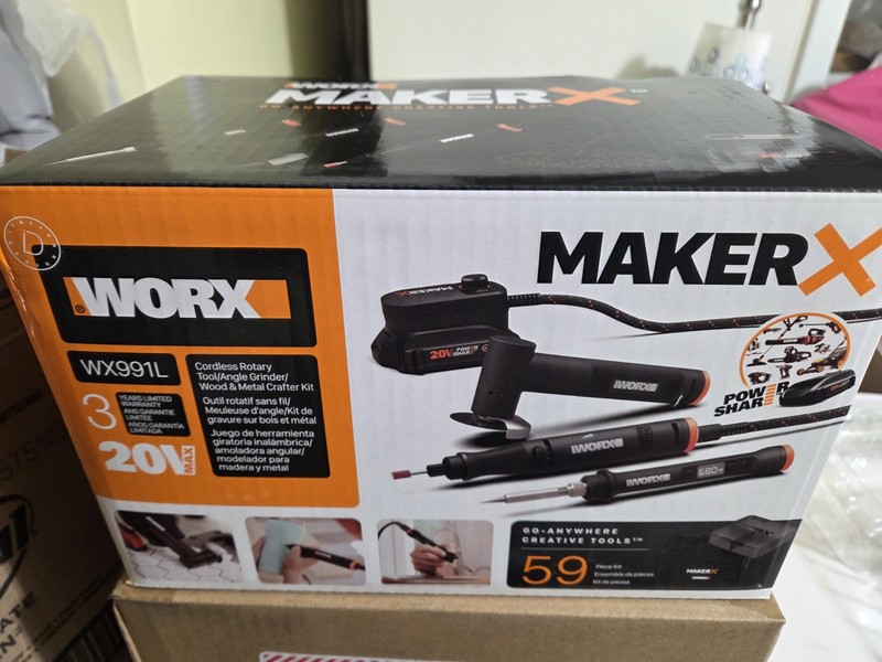 Worx® MakerX® 20V Rotary Tool Combo Kit - 3 Tool Set - Battery Included - WX991L gallery
