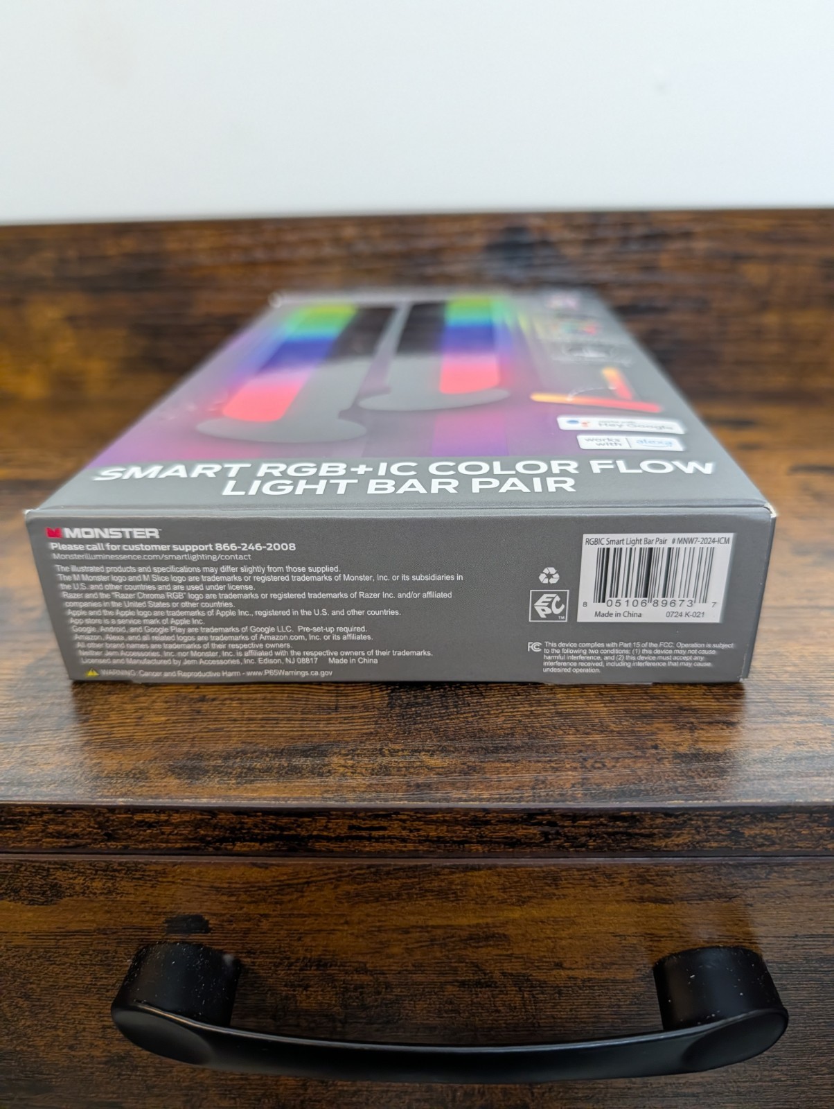 Monster Smart LED Light Bars 2 Pack RGB+IC Sound Reactive Smart Bar Color Flow gallery