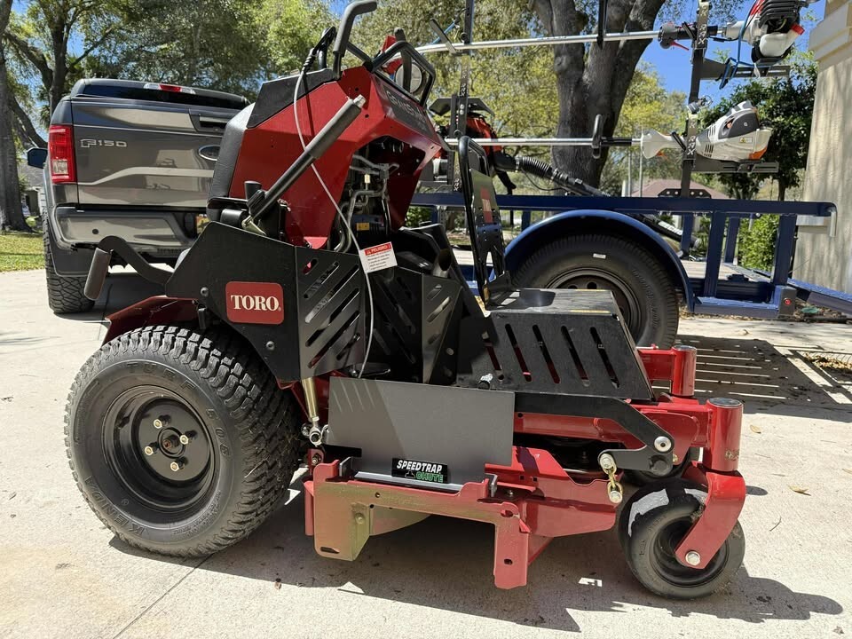 Speedtrap™ Chute Blocker Toro® GrandStand® HDM 36" Mowers No Drilling! gallery