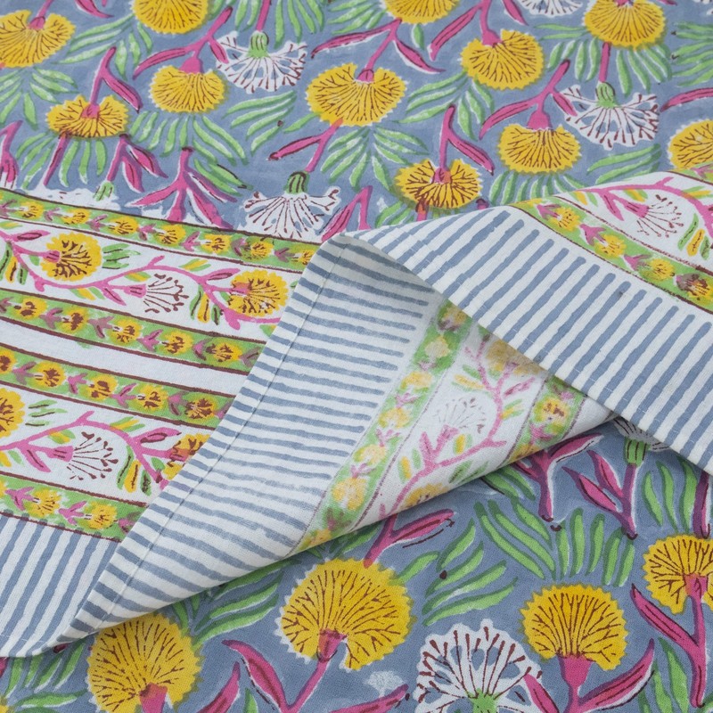 Dining Tablecloth Block Printed Table Cover Rectangle Tablecloth Gift for Dad gallery