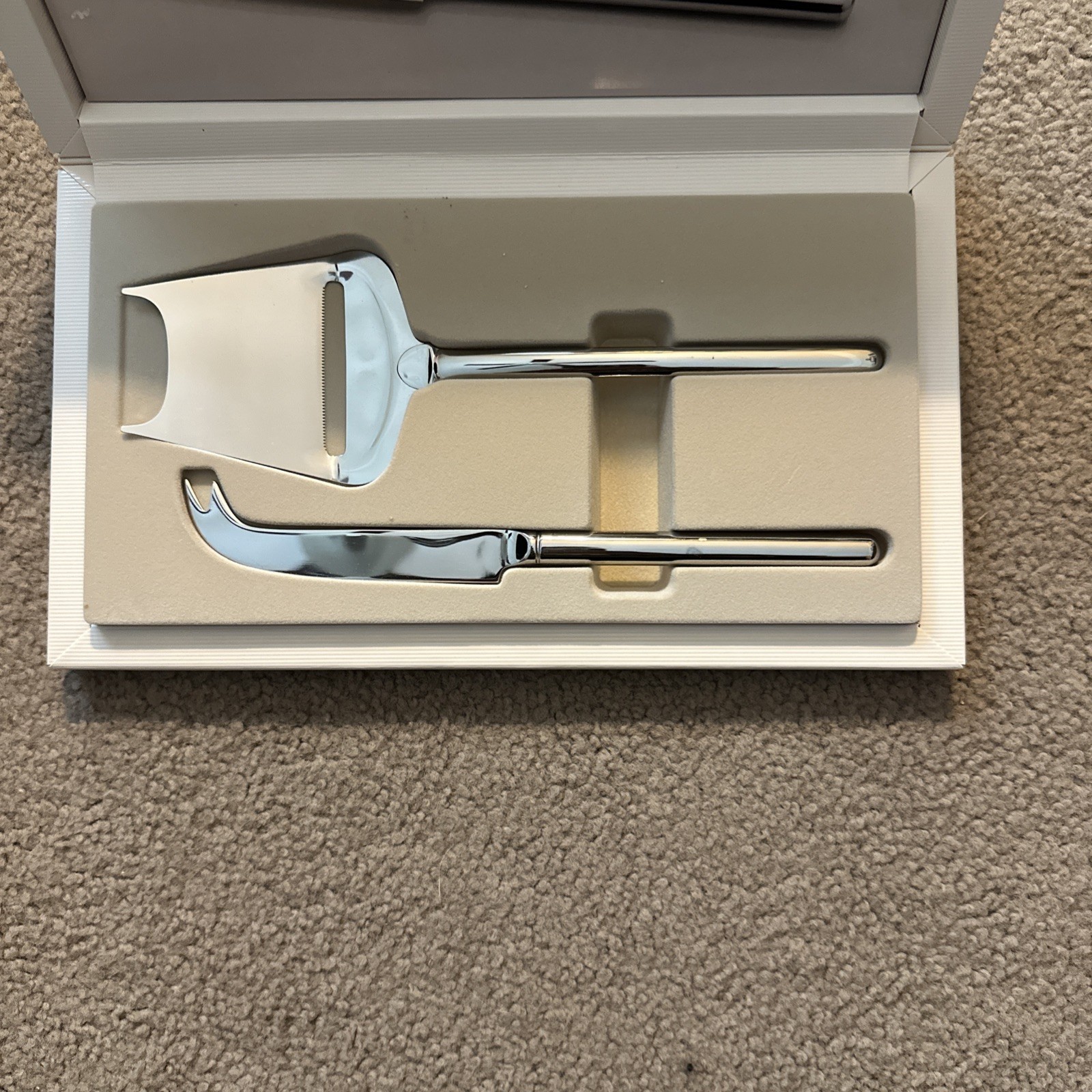 Mikasa Flatware ESTASI Two Piece Cheese Plane & Serving Pick Set NIB gallery
