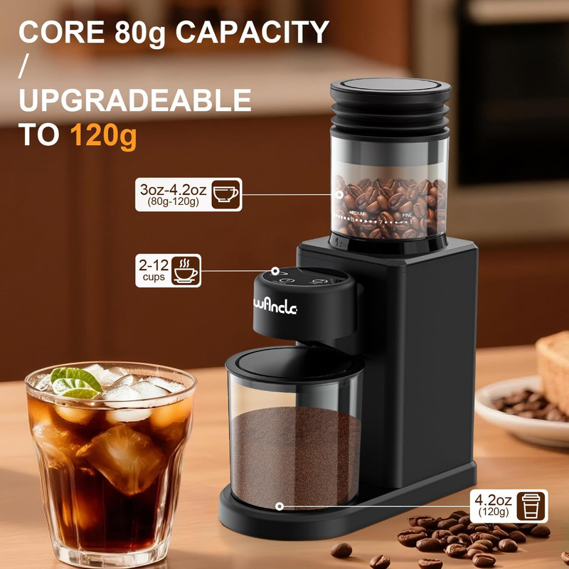 Conical Burr Coffee Grinder Touch Edition Electric Coffee Bean Grinder - 25 Grin gallery