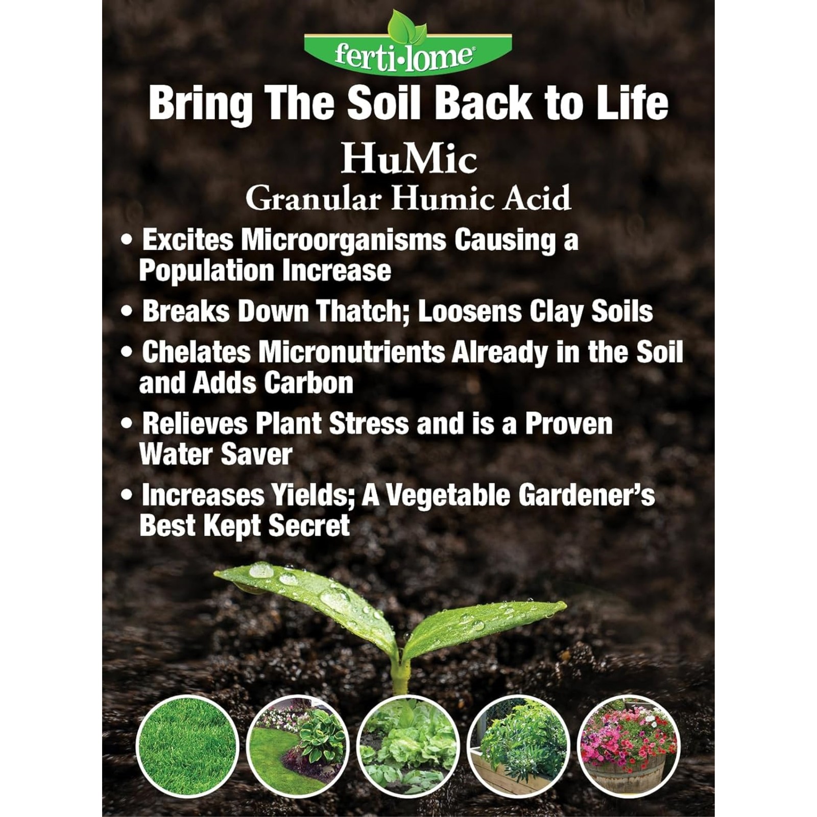 Fertilome HuMic Granular Humic Acid Soil Amendment, 15lbs gallery