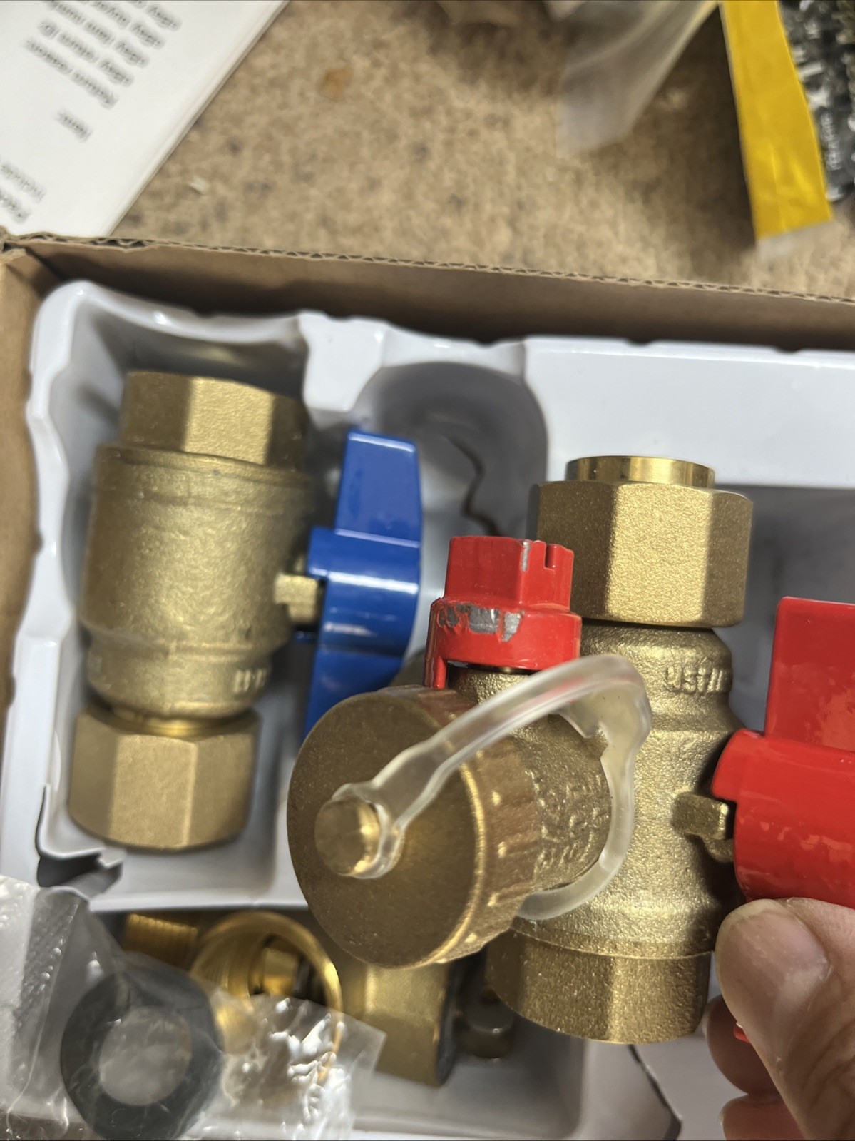 Rheem Service Valves Kit Brass RTG20326 for Tankless Water Heaters gallery