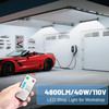 1 Pack 24W LED Shop Lights with Remote,6000K 3600LM Daylight White Garage Light gallery