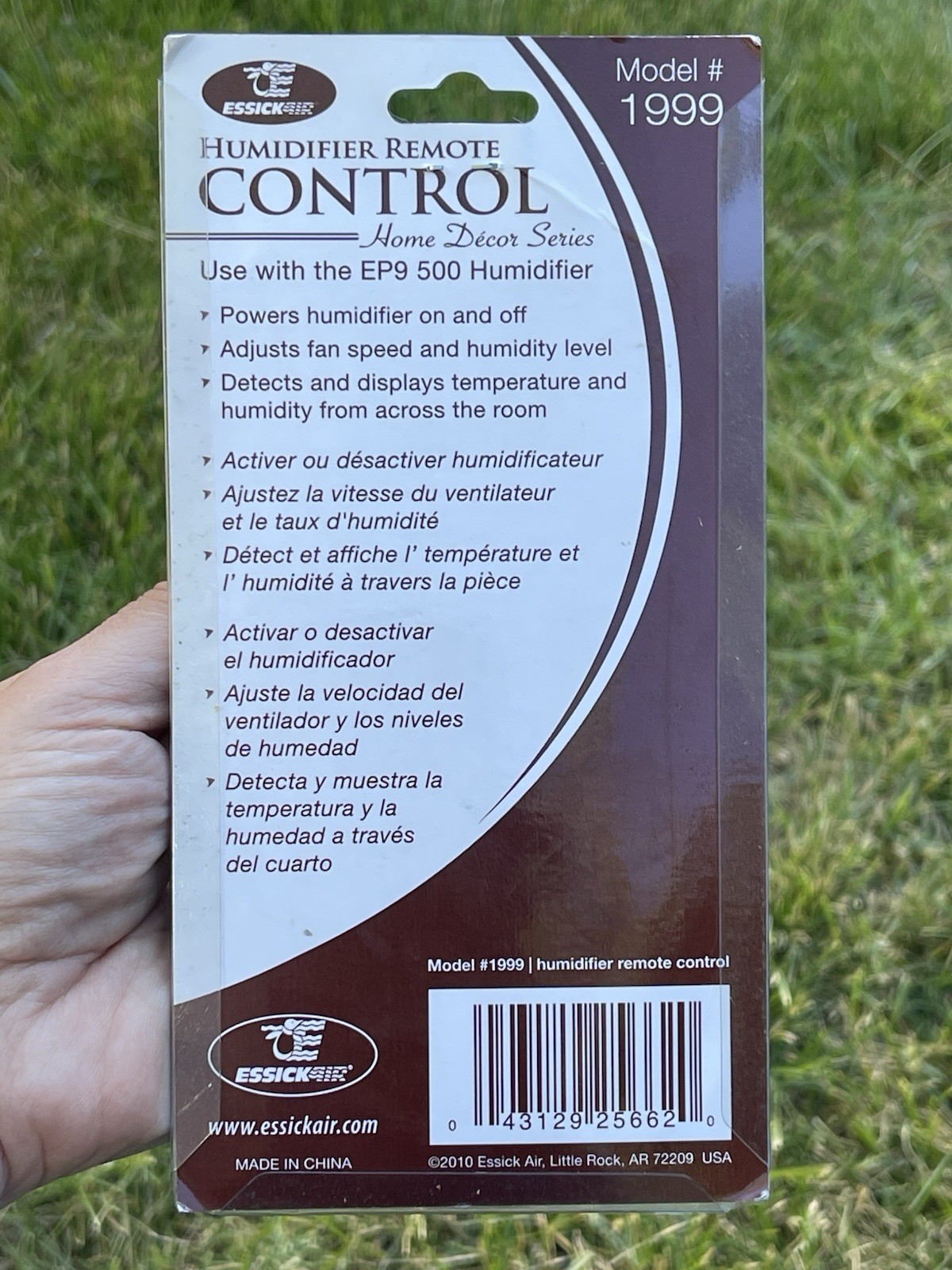 Essickair AIRCARE Humidifier Remote Control # 1999 Models EP9 500 / EP9R 500 gallery