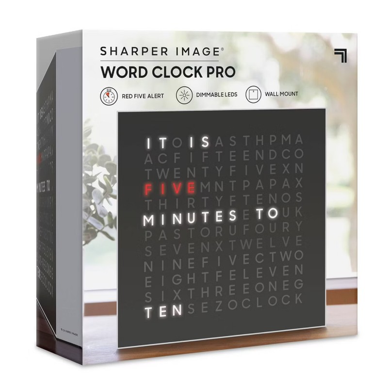 Sharper Image LED Word Clock Pro gallery