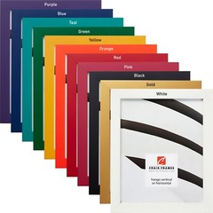 Craig Frames Confetti Primary, .875″ Wide Modern Picture Frame, Various Colors
