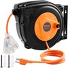 VEVOR Retractable Extension Cord Reel 30 FT 16AWG/3C SJTOW Power Cord ETL Listed gallery