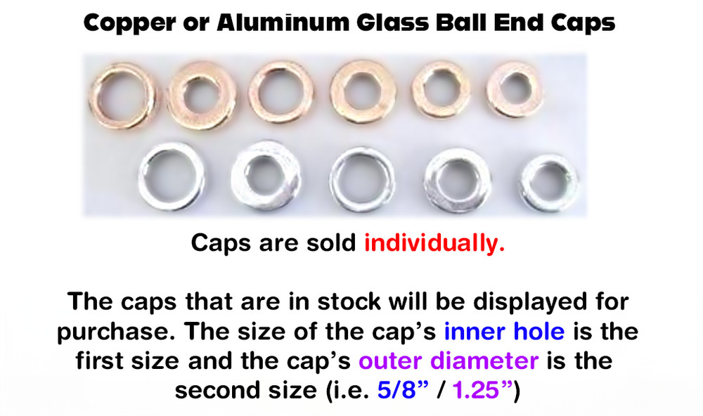 Lightning Rod Ball End Caps