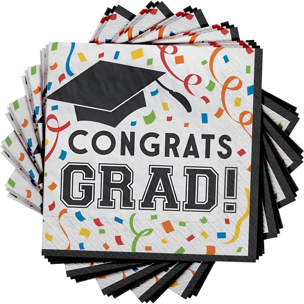 No More Books School Graduation Theme Party Paper Luncheon Napkins gallery
