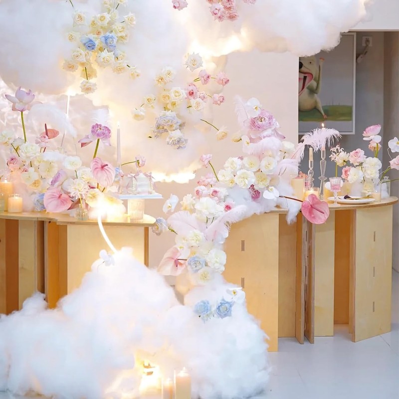 Polyester Fiber Clouds for Ceiling Decor - 400g Fake Snow & Fill gallery